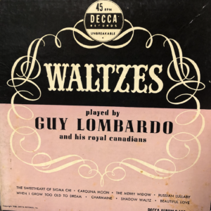 "Waltzes played by Guy Lombardo and his Royal Canadians" box set cover